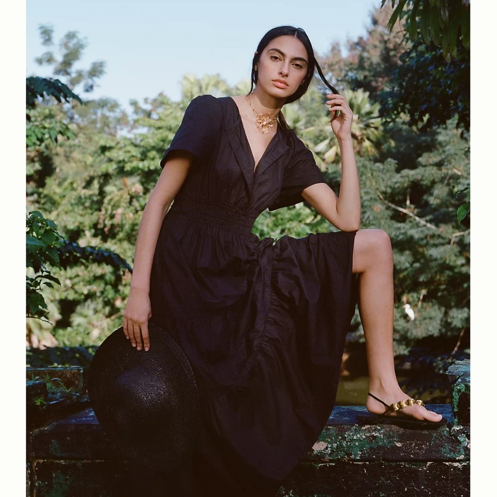 Anthropologie Somerset black Maxi dress 3x